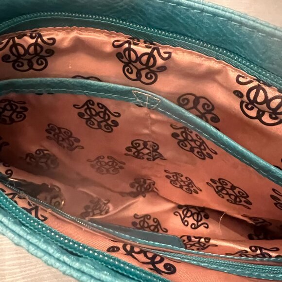 Jessica Simpson Chelsea Crossbody Bag Turquoise - Picture 7 of 7